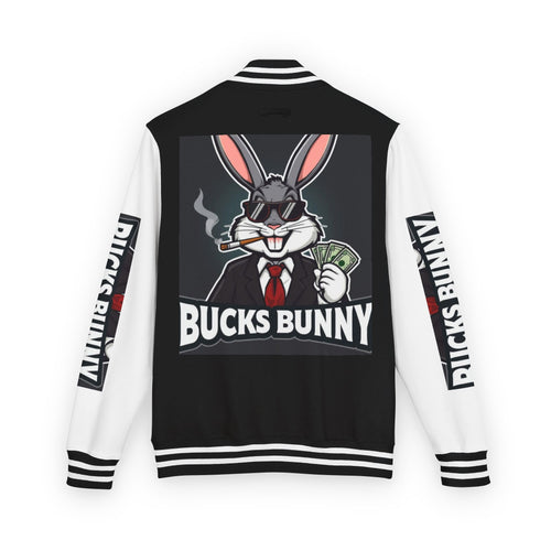 Bucks Bunny Letterman Jacket — Varsity Rabbit Logo Bomber