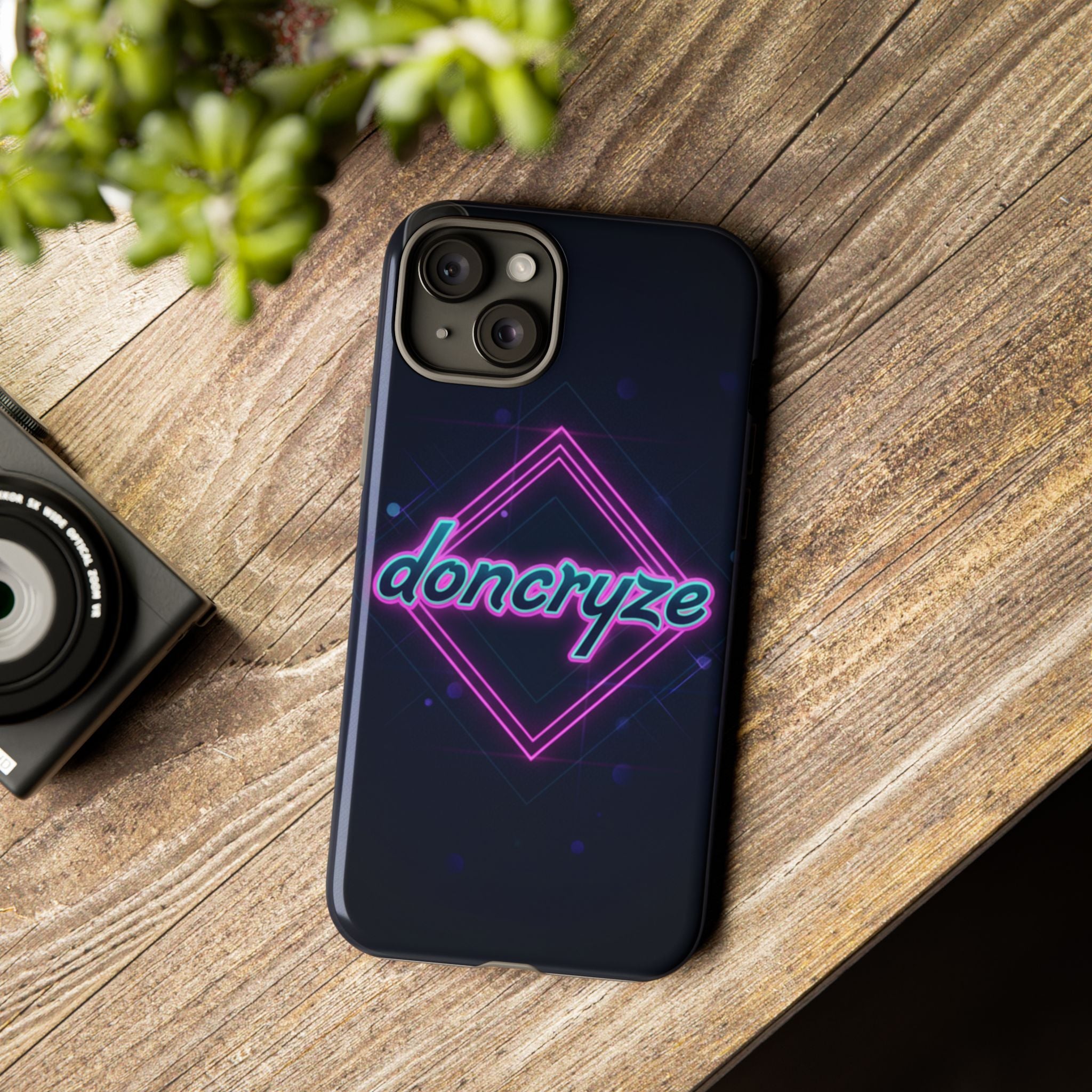 DonCryze Neon Diamond Robuste Handyhülle