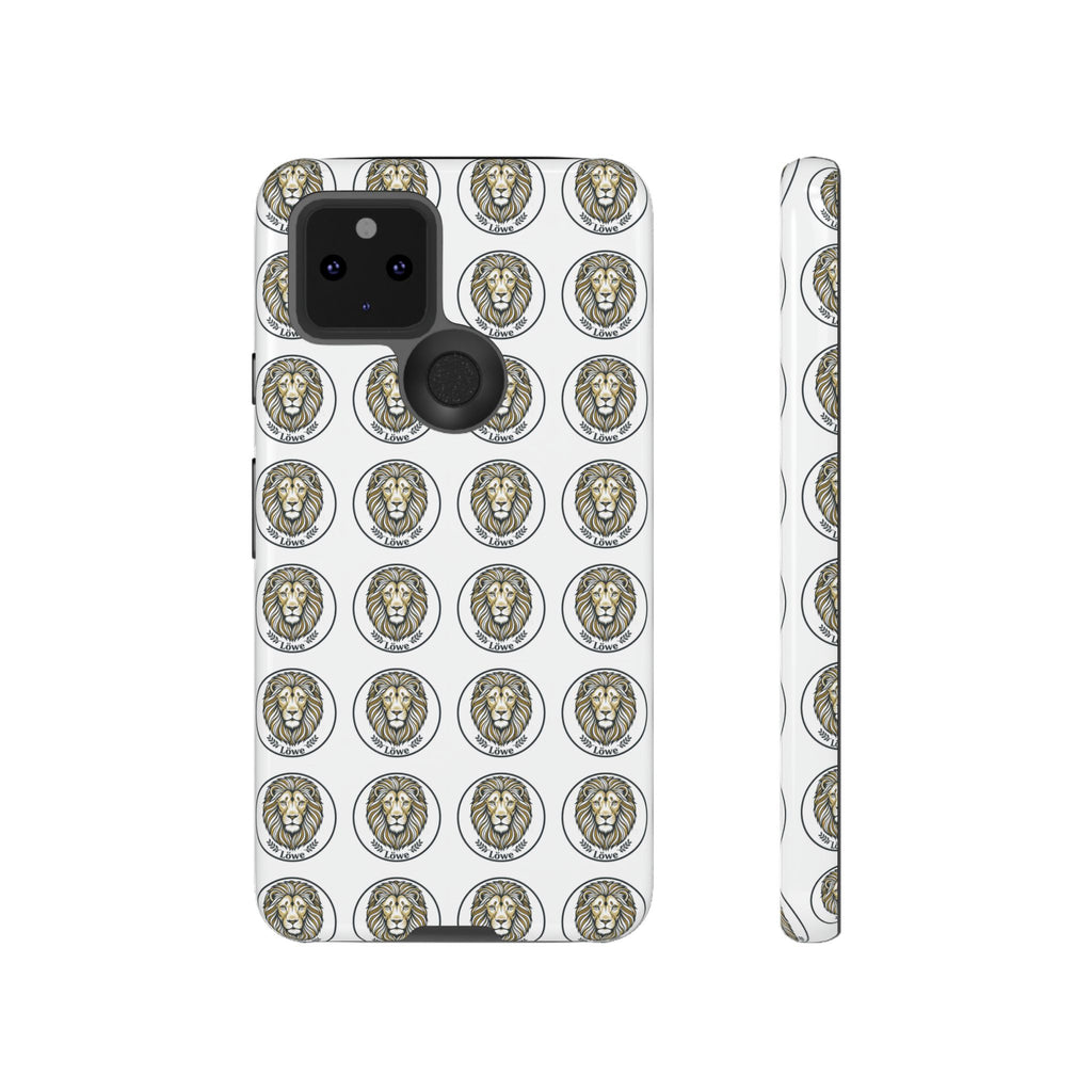 Lion Seal Pattern Phone Case — Protective Tough Case with Vintage Heraldic Design