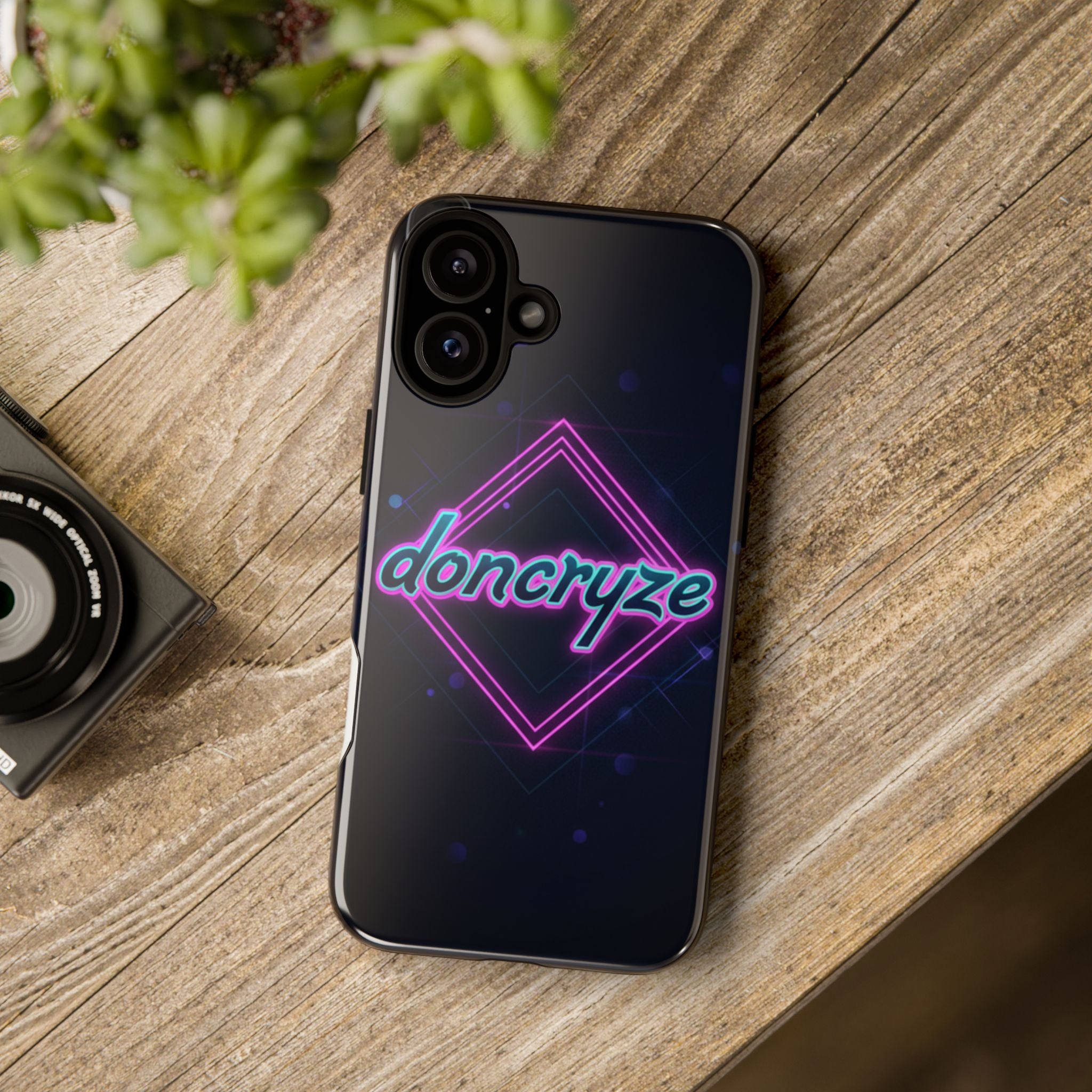 DonCryze Neon Diamond Robuste Handyhülle